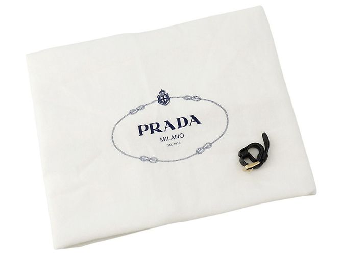 Tote Prada Shopper aus schwarzem Leder - Ansicht 15