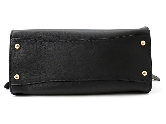 Tote Prada Shopper aus schwarzem Leder - Ansicht 3