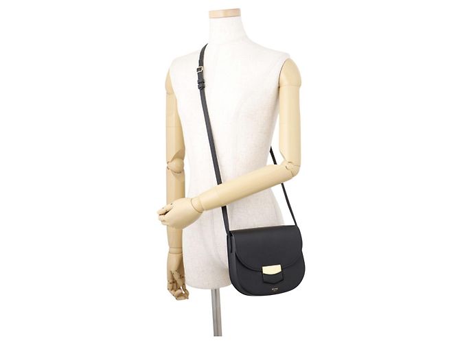 Céline Borsa a spalla piccola Trotter in pelle Celine - vista 4