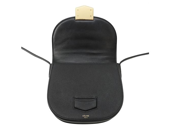 Céline Borsa a spalla piccola Trotter in pelle Celine - vista 5