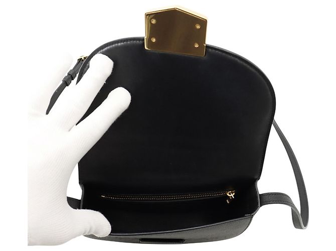 Céline Borsa a spalla piccola Trotter in pelle Celine - vista 6
