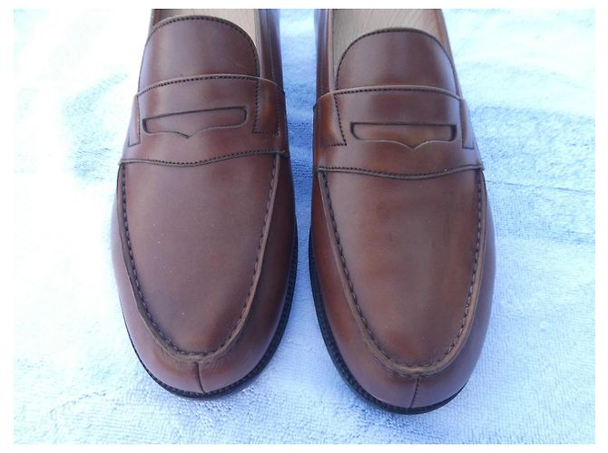 J.M. Weston Mocassini Penny in pelle marrone - vista 2
