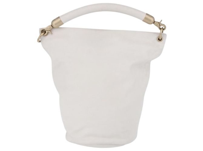 Chanel Vintage CC Handle Bucket Leather Large - vista 2