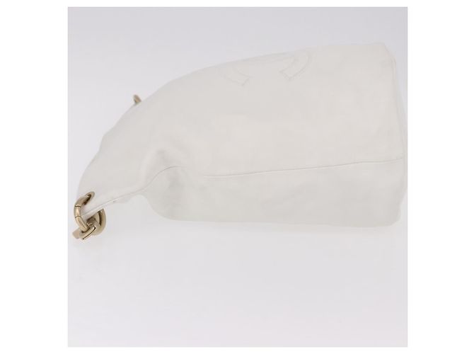 Chanel Vintage CC Handle Bucket Leather Large - vista 4