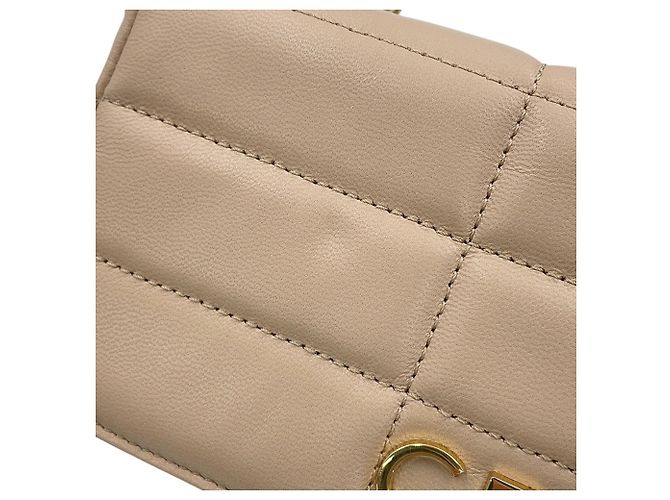 Céline Borsa a tracolla con catena Celine in pelle di capra monocromatica - vista 6