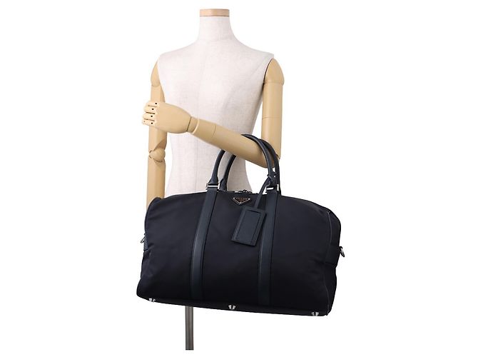 Prada Boston Bag Triangle Nylon Leather - Ansicht 4