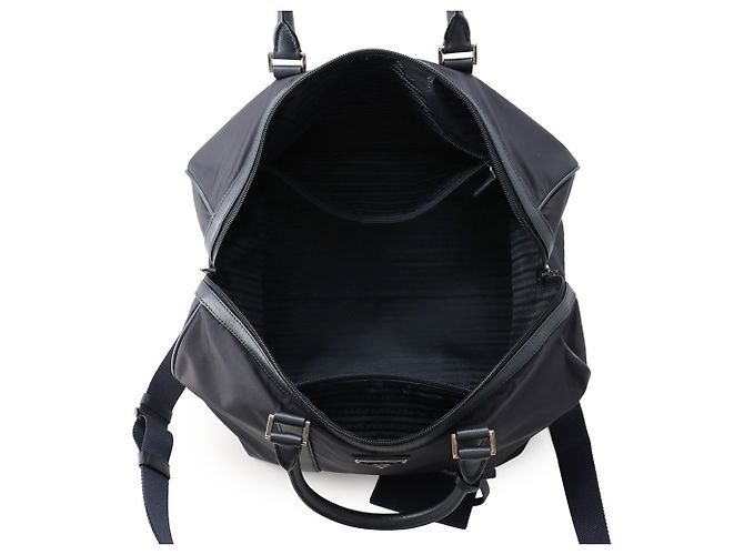 Prada Boston Bag Triangle Nylon Leather - Ansicht 6