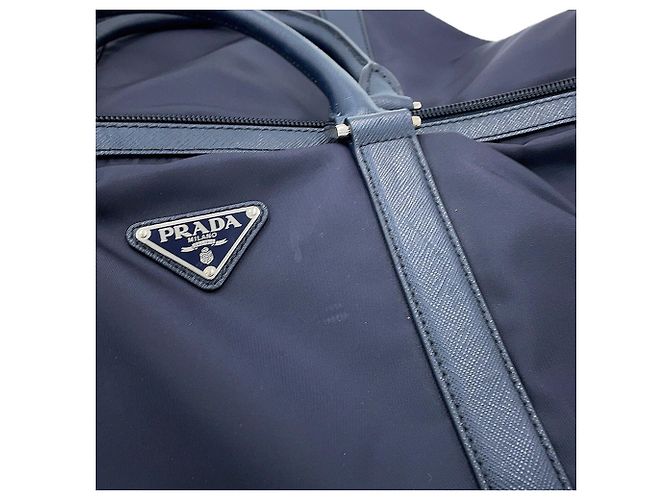 Prada Boston Bag Triangle Nylon Leather - Ansicht 7