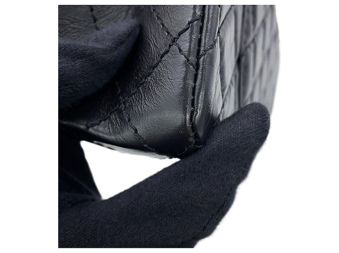 Borsa a tracolla con catena Chanel 2.55 Matelassé - vista 10