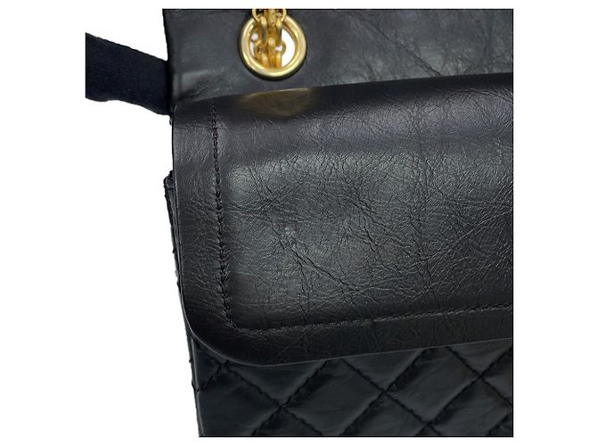 Borsa a tracolla con catena Chanel 2.55 Matelassé - vista 11