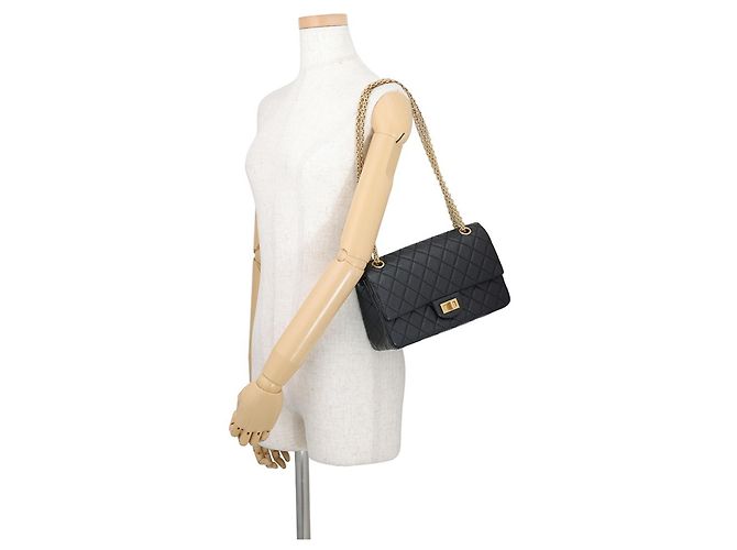 Borsa a tracolla con catena Chanel 2.55 Matelassé - vista 4