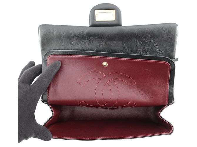 Borsa a tracolla con catena Chanel 2.55 Matelassé - vista 7