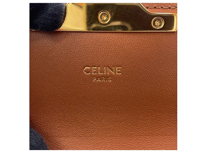 Céline Celine Triomphe Schultertasche mit Kette - Ansicht 15