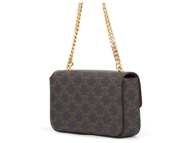 Céline Celine Triomphe Schultertasche mit Kette - Ansicht 2