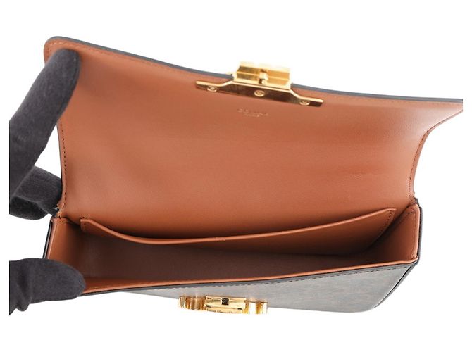 Céline Celine Triomphe Schultertasche mit Kette - Ansicht 5