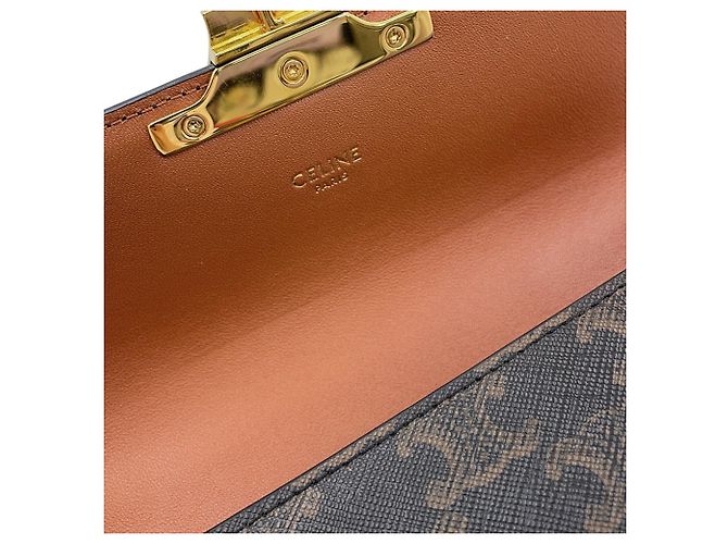 Céline Celine Triomphe Schultertasche mit Kette - Ansicht 8