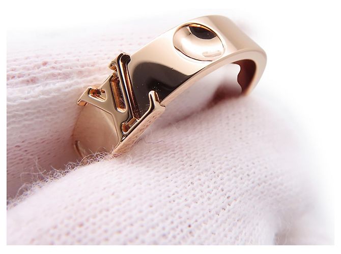 Anello Band Empreinte Louis Vuitton in oro rosa 18K - vista 5