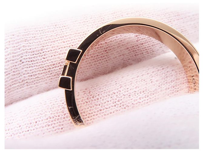 Anello Band Empreinte Louis Vuitton in oro rosa 18K - vista 8