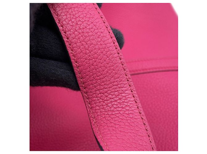Hermès Borsa Hermes Picotin Lock MM in Rose Shocking - vista 15