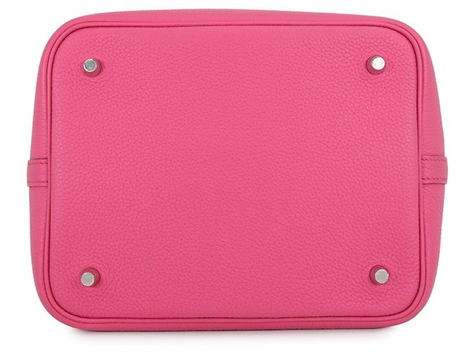 Hermès Borsa Hermes Picotin Lock MM in Rose Shocking - vista 3