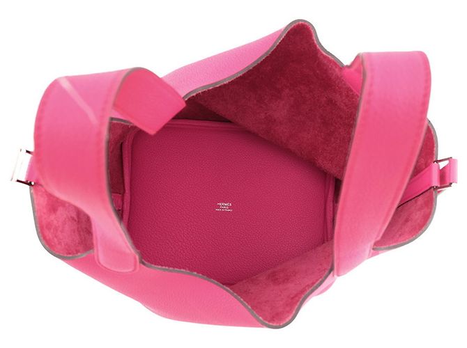 Hermès Borsa Hermes Picotin Lock MM in Rose Shocking - vista 5