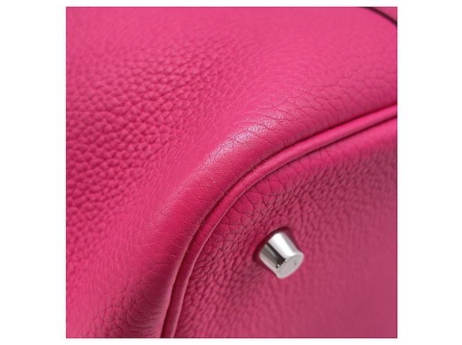 Hermès Borsa Hermes Picotin Lock MM in Rose Shocking - vista 7
