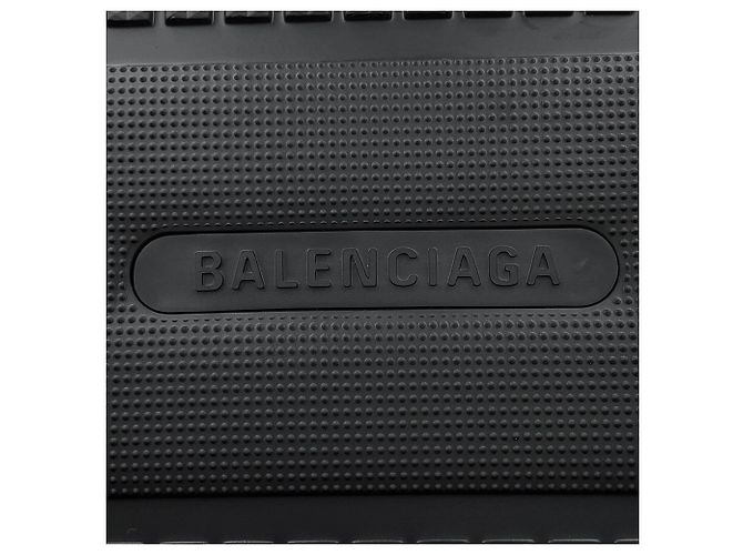 Borsa Tote Balenciaga in gomma nera - vista 13