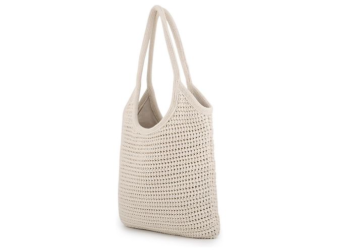 Borsa Tote Miu Miu in cotone avorio - vista 2