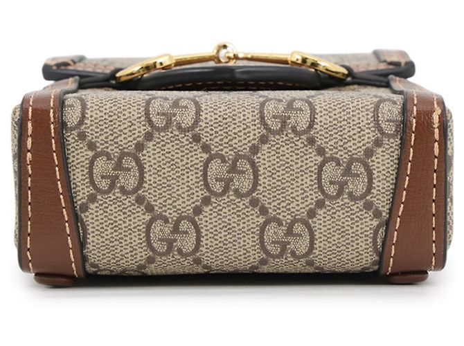 Borsa a tracolla Gucci GG Supreme Horsebit 1955 - vista 3