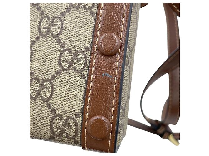 Borsa a tracolla Gucci GG Supreme Horsebit 1955 - vista 7