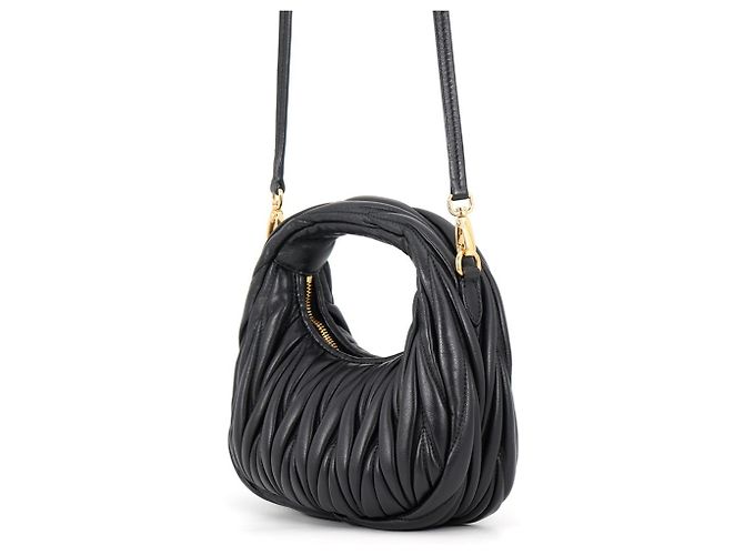 Borsa Hobo Mini Miu Miu Wonder Matelassé - vista 2