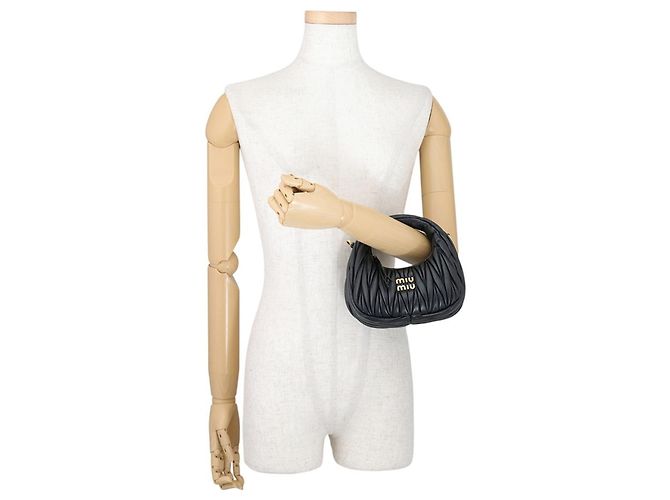 Borsa Hobo Mini Miu Miu Wonder Matelassé - vista 4