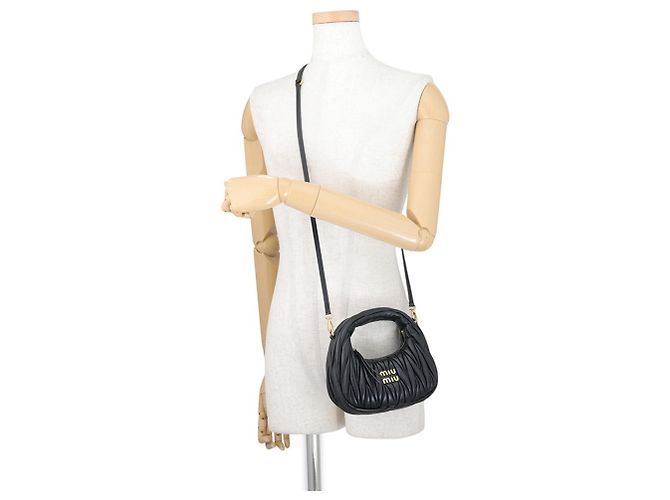 Borsa Hobo Mini Miu Miu Wonder Matelassé - vista 5