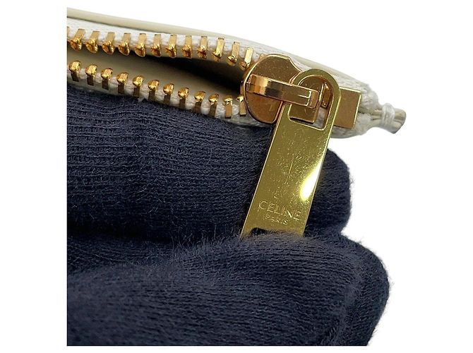Céline Celine Triomphe Cabas Thais Small Borsa a mano in rafia - vista 16
