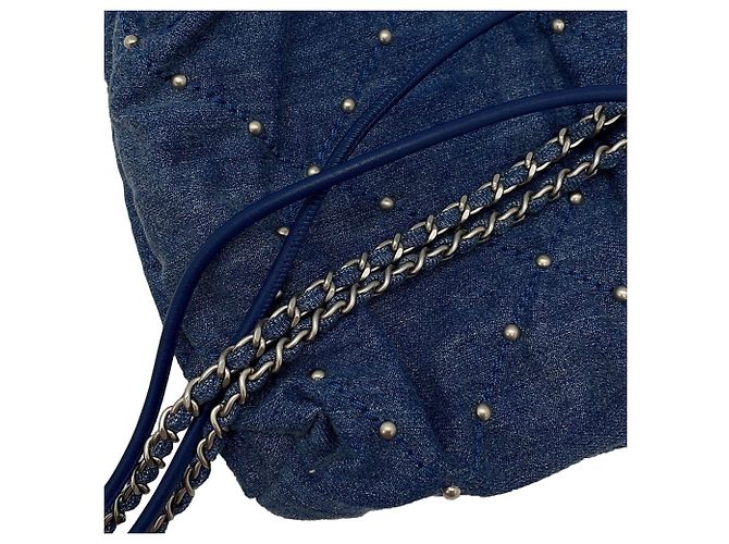 Borsa Chanel 22 Mini in denim - vista 14