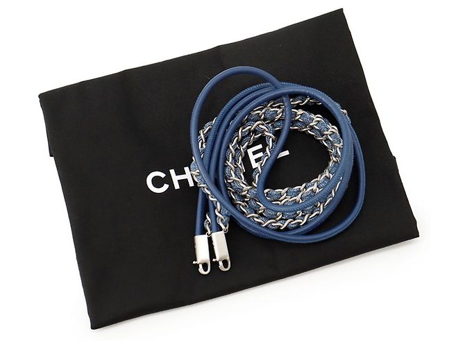 Borsa Chanel 22 Mini in denim - vista 17