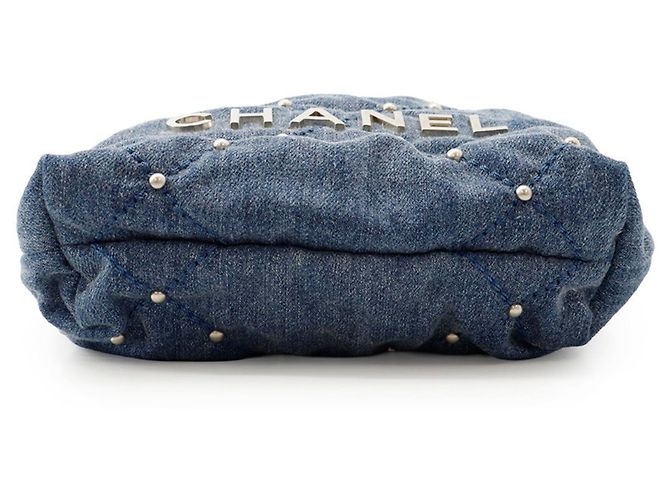 Borsa Chanel 22 Mini in denim - vista 3