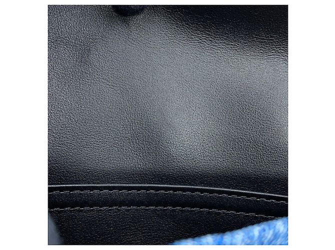 Borsa piccola Chanel in denim e pelle - vista 10