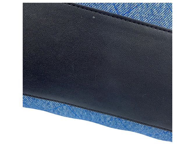 Borsa piccola Chanel in denim e pelle - vista 8