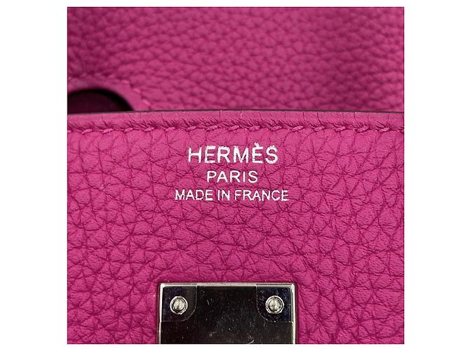 Hermès Borsa Hermes Birkin 25 in Rose Purple - vista 16
