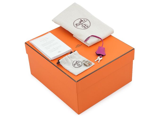 Hermès Borsa Hermes Birkin 25 in Rose Purple - vista 17