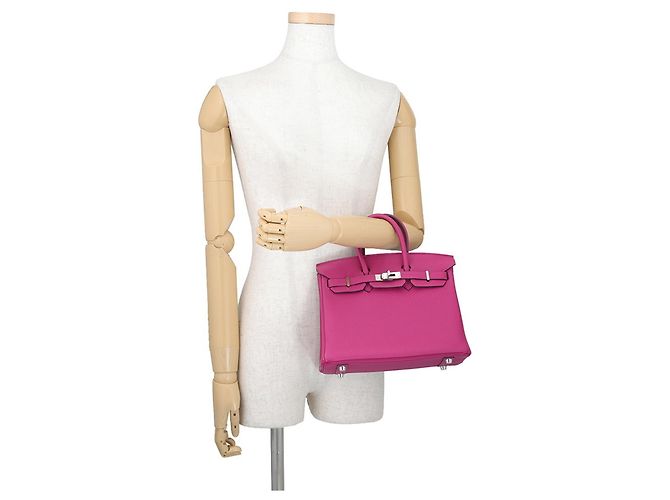 Hermès Borsa Hermes Birkin 25 in Rose Purple - vista 4