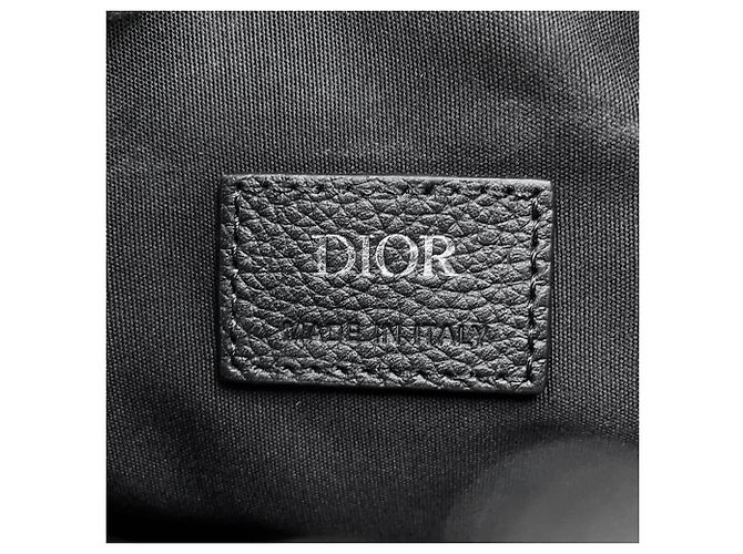 Borsa Saddle Christian Dior in pelle nera - vista 16