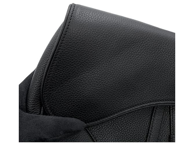 Borsa Saddle Christian Dior in pelle nera - vista 8