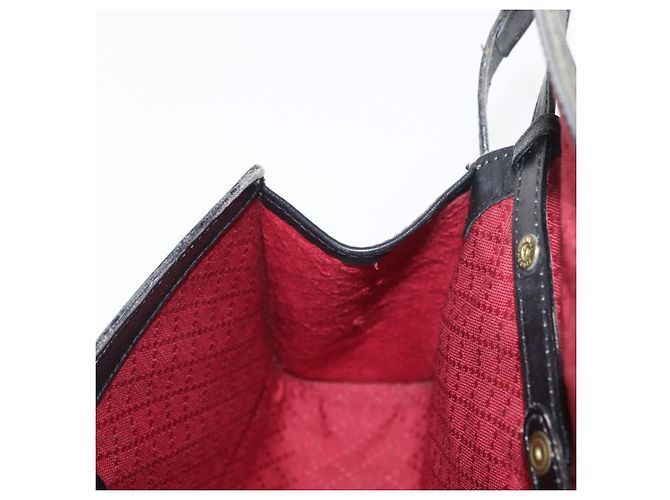 GUCCI GG Canvas Web Sherry Line Shoulder Bag Black Red Green Auth 161730 - Jerrillo - vista 19