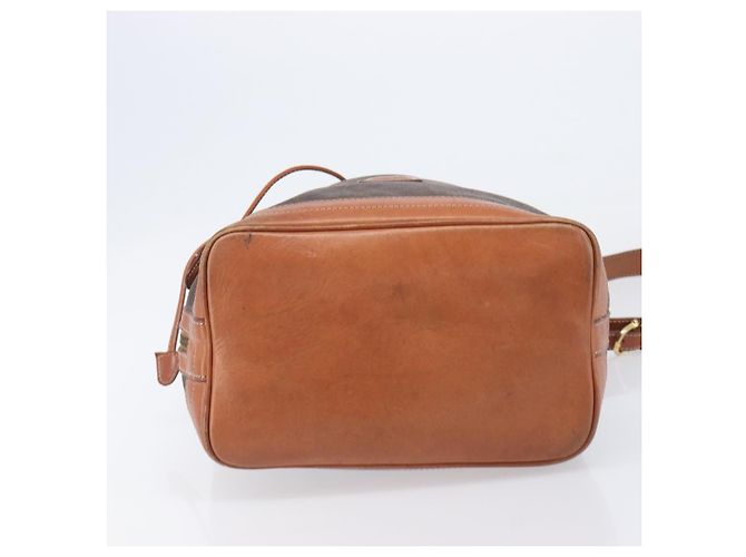 Céline CELINE Macadam Canvas Shoulder Bag PVC Leather Brown Gold Auth 209928 - Jerrillo - vista 5
