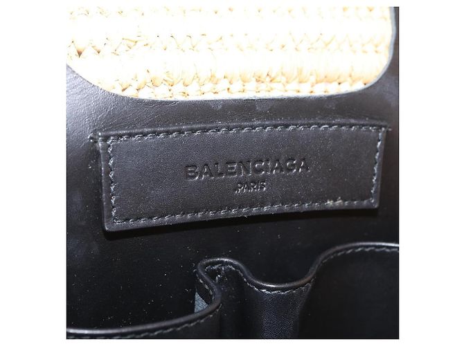 Balenciaga Hand Bag Raffia Beige Silver 339560 Auth 210621M - Jerrillo - vista 20