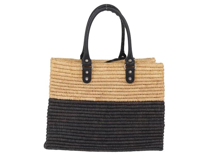 Balenciaga Hand Bag Raffia Beige Silver 339560 Auth 210621M - Jerrillo - vista 3