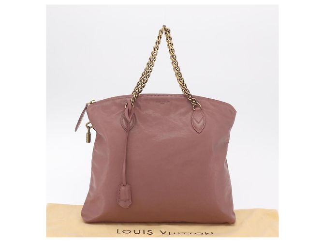 LOUIS VUITTON Lockit Chain Hand Bag Leather Rose M94358 LV Auth 209710V - Jerrillo - vista 12
