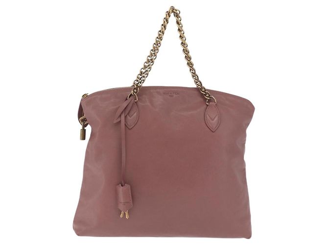 LOUIS VUITTON Lockit Chain Hand Bag Leather Rose M94358 LV Auth 209710V - Jerrillo - vista 13